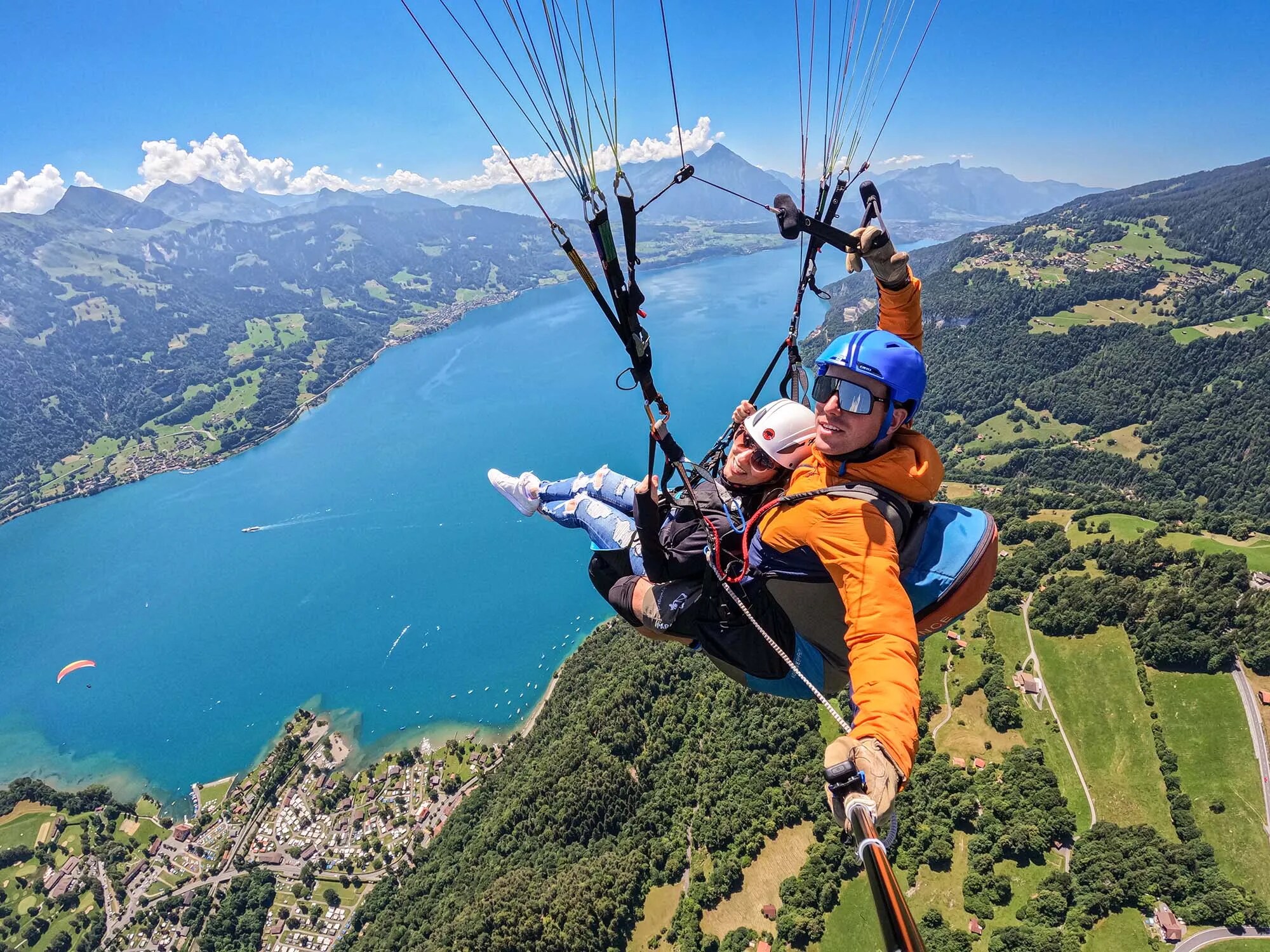 Paragliding in Interlaken is the perfect mix of adrenaline and awe, high above Switzerland’s mountain paradise